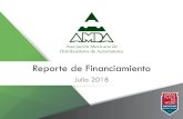 Julio 2018 - AMDA...El grupo de las 10 instituciones líderes presenta una estructura conformada por tres bancos y siete financieras de marca. Top Ten del financiamiento automotriz