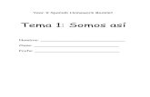 Tema 1: Somos así - Turton School€¦ · Year 9 Spanish Homework Booklet Nombre: _____ Clase: _____ Profe: _____ Tema2: La Pagay El Trabajo. Translate: 1. Soy muy educado, pero