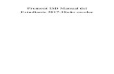 Premont ISD Manual del Estudiante 2017-18año escolar · 2017. 10. 2. · Premont ISD Manual del Estudiante Edad 19 años y mayores 30 entre los 6 y 19 30 Asistencia para crédito