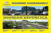 A PIE FIRME AVANZA MEJORAMIENTO DE AVENIDA REPÚBLICA · 2019. 1. 22. · Proyecto de Mejoramiento de Avenida República en Rahue, iniciativa que ya concluyó su fase de diseño y