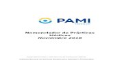 Nomenclador de Prácticas Médicas - PAMIinstitucional.pami.org.ar/files/files_softEfectores/... · 2018. 11. 27. · Equipo Nomenclador | GPM Gerencia de Prestaciones Medicas 3 ...