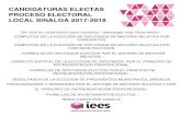 CANDIDATURAS ELECTAS PROCESO ELECTORAL LOCAL … · 2019. 3. 12. · candidaturas electas proceso electoral local sinaloa 2017-2018 cÓmputos de la elecciÓn de diputados de mayorÍa