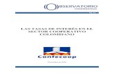 LAS TASAS DE INTERÉS EN EL SECTOR COOPERATIVO …. 12-1.pdf · 2014. 2. 9. · Las tasas de interés en el sector cooperativo Colombiano 3 I. El escenario de tasas de interés en