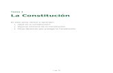 Tema 1 La Constitución...2004/02/07  · La Constitución Española está organizada en apartados que se llaman artículos. La Constitución tiene 169 artículos. Vamos a ver algunos