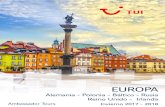 EUROPA - TUI Spain · 2017. 11. 6. · • Billete línea regular en clase turista A con la compañía Iberia con destino Basilea, sin equipaje facturado incluido. Billetes de Autobús