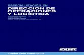 ESPECIALIZACIÓN EN DIRECCION DE OPERACIONES V LOGISTICA · 2018. 4. 12. · ESPECIALIZACIÓN EN , DIRECCION DE OPERACIONES , V LOGISTICA SNIES 52989 Medellín Resolución 16209 del