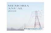 MEMORIA ANUAL 2018 - Transelec · 2019. 5. 8. · licitación de las obras nuevas señaladas en el Decreto Exento N° 201 del año 2014 del Ministerio de Energía. La constitución