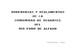 ESTATUTOS RIO EBRO - Serina S.L. RIO... · 2018. 10. 22. · RIO EBRO DE ALFARO, el 10 de Diciembre de 1.881 y sus Ordenanzas fueron aprobadas en Junta General de Propie- tarios celebrada