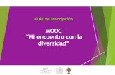 MOOC “Mi encuentro con la diversidad” · Guía para la inscripción MOOC Paso 3. Tienes dos opciones: vincular cuenta o llenar los campos requeridos. Elige la que más te convenga.