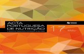 abr. jun. ‘19 Distribuição Gratuita A REVISTA DA ......Acta Portuguesa de Nutrição N.º 17, abril-junho 2019 | ISSN 2183-5985 | Revista da Associação Portuguesa de Nutrição