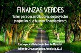 Green Finance opportunities for GEF clients · CAPITAL DE RIESGO VERDE. BANCOS VERDES. Bonos verdes < 1% de todos los bonos. INVERSIONISTAS INSTITUCIONALES. Informes ambientales,
