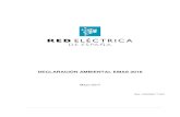 DECLARACIÓN AMBIENTAL EMAS 2016 · 2017. 8. 7. · Declaración ambiental EMAS 2016 8/125 Entre los premios y reconocimientos a la gestión ambiental de Red Eléctrica obtenidos