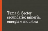 Tema 6. Sector secundario: minería, energía e industriaiesvictorgarciadelaconcha.es/wp-content/uploads/2019/11/... · 2020. 3. 15. · Las fuentes de energía Pregunta 4. ... Son