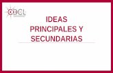 IDEAS PRINCIPALES Y SECUNDARIASgenerales.uprrp.edu/.../15/2020/08/Ideas-principales-y-secundarias-1.… · 1. Instituciones admirables encuentran obstáculos en la práctica. 2. Lo