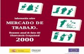 Información sobre MERCADO DE TRABAJO.€¦ · PRESENTACIÓN Como cada año, desde 1987, se presenta una vez más el "Informe sobre el Mercado de Trabajo", que ... Todos ellos enriquecen