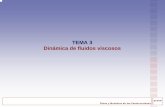 TEMA 3 Dinámica de fluidos viscosos - UPMocw.upm.es/pluginfile.php/1357/mod_label/intro/... · Física y Mecánica de las Construcciones ETSAM Conclusiones de los experimentos: número