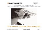 Fa una mica de soroll · 2016. 9. 29. · FA UNA MICA DE SOROLL ELS ACTORS PAULA BLANCO Tossa de Mar, 1984 Llicenciada en Art dramàtic a l’INSTITUT DEL TEATRE DE BARCELONA. En