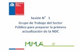 Sesión N 1 Grupo de Trabajo del Sector Público para ... · 1 ° Conformar un Grupo de Trabajo del sector público, con la misión de elaborar una “Propuesta Consensuada de Elementos