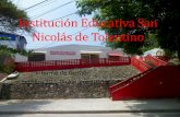 Institución Educativa San Nicolás de Tolentino...Logros – Gestión •Construcción del direccionamiento estratégico de la Institución (Misión, Visión, Metas institucionales,