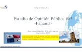 Estudio de Opinión Pública #85 -Panamá-Gallup de Panamá, S.A. Estudio de Opinión Pública #85-Panamá-- Interpretación gráfica de la información - Septiembre, 2015 1 LA REPRODUCCION