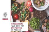 ISO 22000:2018 FSSC 22000 V4.1 BRC FOOD V8 IFS FOOD V6...2018 2018 2021 cumplir 2020 2019 2021 ISO 22000:2018 Publicación Período de transición para con la nueva versión Comienzan