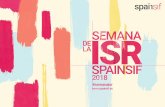 Estimado amigo, - Spainsif · 2018. 5. 30. · Estimado amigo, Un año más, nos complace invitarle a la nueva edición de la Semana ISR que organiza Spainsif con el apoyo de sus
