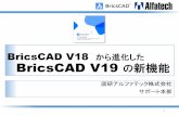 BricsCAD V18 BricsCAD V19 新機能alfatech.sakura.ne.jp/bricscad/new/bricscad ver_hikaku...設定、表示 3 BricsCAD V19 PDFからジオメトリや、文字オブジェクトを読み込み込めるようになりました。
