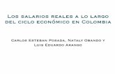 Los salarios reales a lo largo del ciclo económico en Colombia · Los salarios reales a lo largo del ciclo económico en Colombia Carlos Esteban Posada, Nataly Obando y Luis Eduardo