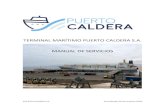 TERMINAL MARÍTIMO PUERTO CALDERA S.A. MANUAL DE …€¦ · transporte marítimo y acredita que el transportador ha tomado a su cargo o ha cargado las . PUERTO CALDERA S.A. Actualizado