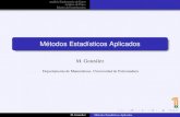 Métodos Estadísticos Aplicadosmatematicas.unex.es/~mvelasco/Metodos Estadisticos... · 2010. 10. 6. · Análisis Exploratorio de Datos Análisis de Datos Diseño de Experimentos