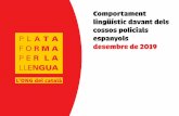 1. 3. Discriminacions lingüístiques · castellà. • Un 16,7% dels catalanoparlants creuen que parlar en català els hi podria causar problemes. 1,4% 2,4% 6,9% 8,1% 8,5% 9,9% 16,7%