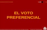 EL VOTO PREFERENCIAL · decirse que el voto preferencial en el Perú ha sido un factor decisivo en la democratización de los partidos políticos en general, mejorando la relación