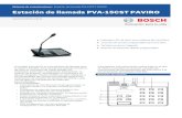 Estación de llamada PVA-15CST PAVIRO · 2019. 9. 7. · 5 Indicador de encendido 6 Micrófono 7 Altavoz 8 Pantalla 9 Botón ESC 10 Botón ↑ 11 Botón DEL 12 Botón ↓ 13 Botón