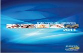 Informe de Labores 2011 · 2012. 5. 16. · Informe de Labores 2011 7 RESUMEN DE LOS PRINCIPALES LOGROS Se presentan seguidamente los principales logros obtenidos por la JAFAP durante