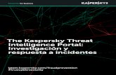 The Kaspersky Threat Intelligence Portal: *O W FTUJHBDJ ......capturas de pantalla durante la ejecución. En algunos casos, el malware intenta evadir los análisis automáticos esperando