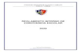 MANUAL DE CONVIVENCIA ESCOLAR - C.M. Manuel Larrain · existencia de un Reglamento Interno de Convivencia Escolar (R.I.C.E.) que contribuye a regular el comportamiento individual
