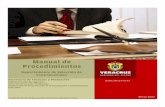 Manual de Procedimientos - Veracruz€¦ · 2 Inicio y fin Actividad Documento Sistema y/o archivo informático Decisión Pasa el tiempo Conector de actividad Conector de página