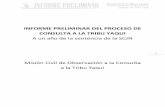 INFORME PRELIMINAR DEL PROCESO DE CONSULTA A LA TRIBU YAQUIcmdpdh.org/wp-content/uploads/2016/03/informe_mco... · La Tribu Yaqui es un pueblo indígena del estado de Sonora que a