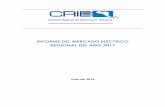 INFORME DEL MERCADO ELÉCTRICO REGIONAL DEL AÑO 2017crie.org.gt/wp/wp-content/uploads/2018/07/INFORME-ANUAL-DEL-M… · 3.3 PRECIOS COMPARATIVOS POR MERCADOS NACIONALES ..... 16