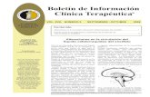 Boletín de Información Clínica Terapéutica€¦ · Julio Granados Arriola ... NÚMERO 5 SEPTIEMBRE - OCTUBRE 2008 Los artículos publicados en el Boletín de Información Clínica