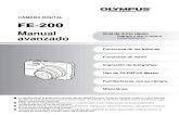 CÁMARA DIGITAL FE-200 - Olympus€¦ · CÁMARA DIGITAL. 2 ES Contenido Guía de inicio rápido P.3 Pruebe las funciones de los botones de la cámara siguiendo las ilustraciones
