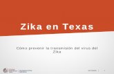 Zika en Texas · 2018. 3. 23. · Riesgos para la salud En Texas ha habido 342 ... puertas y ventanas para mantener a los mosquitos de la casa. • Deshazte del agua estancada adentro
