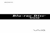Blu-ray Disc Guía · almacenamiento de un disco Blu-ray en comparación con un CD o DVD. El disco Blu-ray ofrece cinco veces la capacidad de un DVD sin afectar a la calidad. Nota: