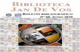 BOLETÍN BIBLIOGRÁFICO...E HISTORIA, DEPARTAMENTO DE INVESTIGACIONES HISTORICAS, 1981 315 p.; 26 cm.: il., maps. 4 | P á g i n a BIBLIOTECA JAN DE VOS. JUNIO 2020 301 S833SC SOCIOLOGOS