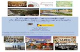 New X Seminario internacional de Derecho internacional privado · 2017. 9. 21. · X Seminario internacional de Derecho internacional privado Con la colaboración de 14 y 15 abril