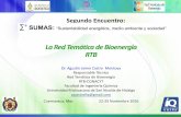 La Red Temática de Bioenergía RTB · CONVOCATORIA REGISTRO Y ESTRUCTURACIÓN DE REDES TEMÁTICAS CONACYT 2014 Definición Red: asociación voluntaria de investigadores o personas