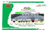 1er. Informe de Gobierno Municipal - H. Ayuntamiento de Palenque. · 2017. 5. 31. · Presentación del 1er. Informe de Gobierno Municipal En respuesta al compromiso de servir a la