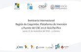 Seminario Internacional Región de Coquimbo: Plataforma de ... · Seminario Internacional Región de Coquimbo: Plataforma de Inversión y Puente del CBC en el Asia Pacífico Jueves