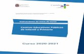 Centros Educativos Públicos de Infantil y Primaria...de Infantil y Primaria Curso 2020-2021 INSTRUCCIONES INICIO DE CURSO 2020-2021