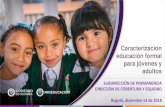 Caracterización educación formal para jóvenes y adultos - Colombia …aprende.colombiaaprende.edu.co/sites/default/files... · 2018. 12. 26. · El primero, conocer las acciones